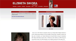 Desktop Screenshot of elzbietasikora.com