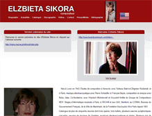 Tablet Screenshot of elzbietasikora.com